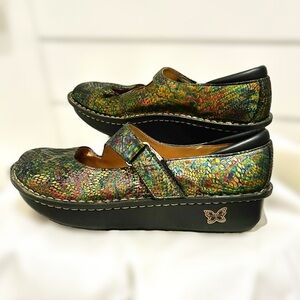 Alegria Dayna Thrones Iridescent Multicolored  Mary Jane Sz 9.5